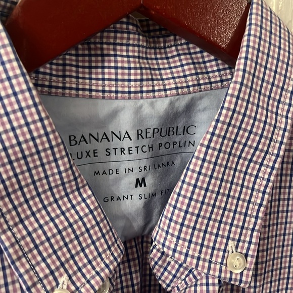 BANANA REPUBLIC MENS SHIRT SIZE MEDIUM - Picture 2 of 3